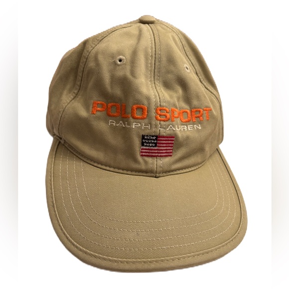 Polo Sport Ralph Lauren Vintage Khaki Cap - Picture 1 of 6